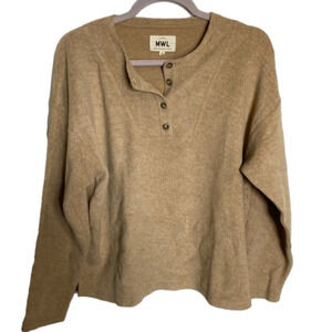 MADEWELL MWL Cozybrushed Henley Top Medium